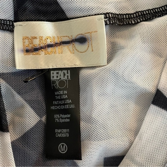 New! Beach Riot Vera Cover-Up black white 20273 - Picture 9 of 11